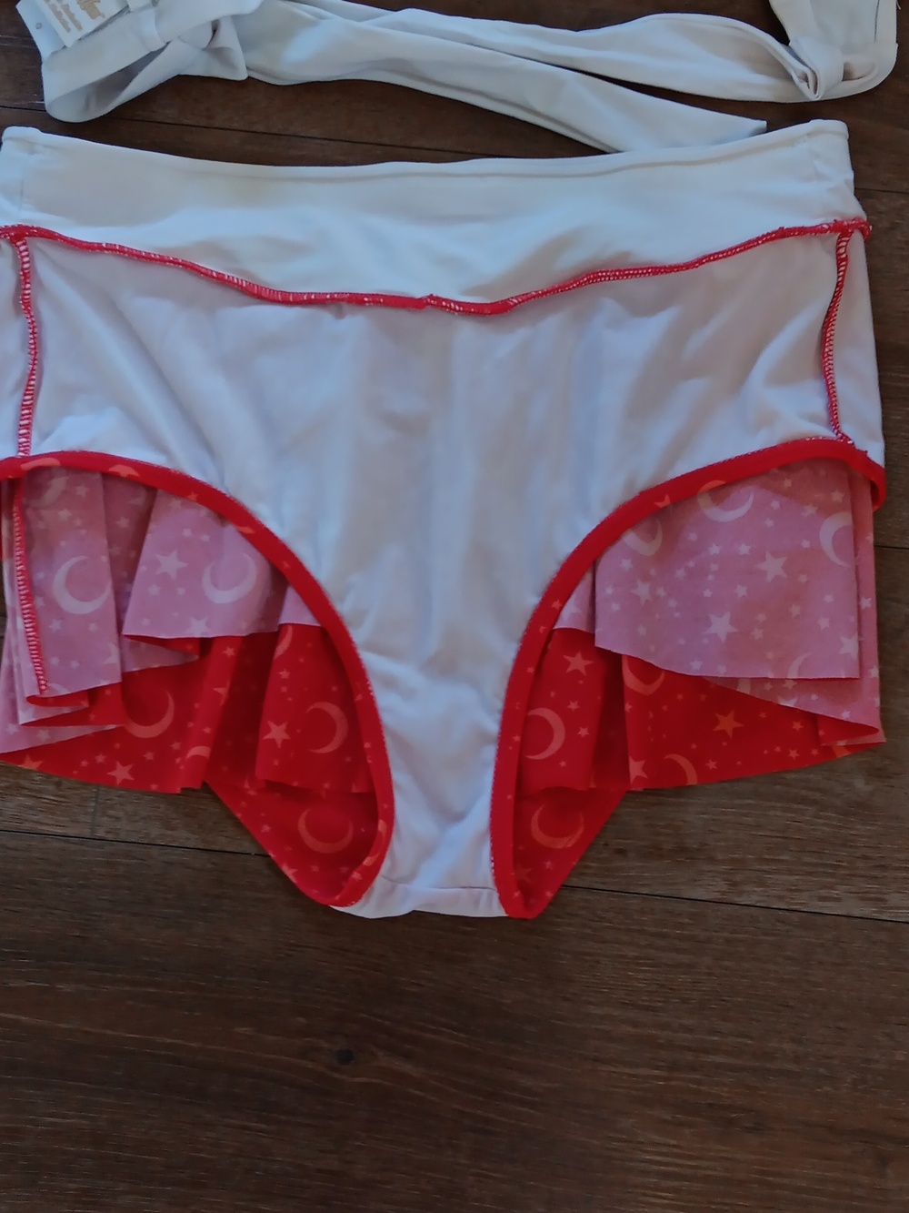 Sailor Moon Bikini Set Red With Purple Gem Plus Size Size 0 - Picture 10 of 12